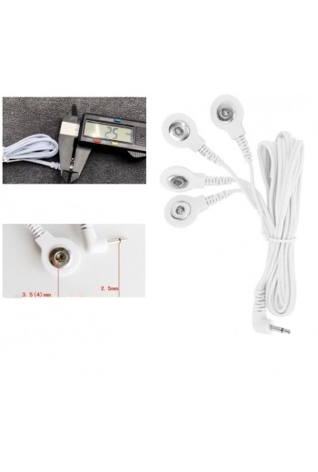 XS-606 Cable para Electrodos TENS ECG 4 Vias Latiguillos Electrocardiograma