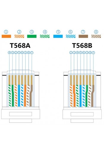 863-645 Plug RJ45 de 8 Hilos para Cable UTP Categoría CAT7, Blindado Metálico