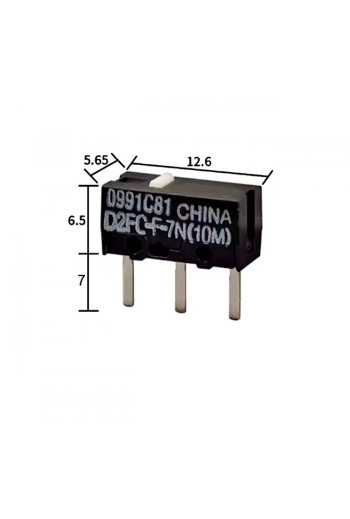 835-358 Micro Interruptor Switch 125V 1A, 3 Terminales D2FC-F-7N
