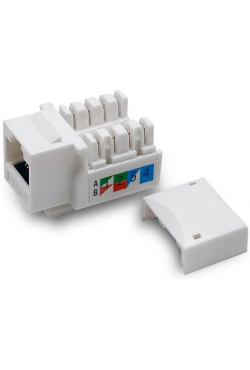 350-015BL Jack RJ45 Keystone CAT6 Color Blanco 863-996