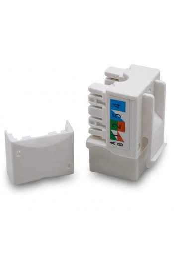 350-015BL Jack RJ45 Keystone CAT6 Color Blanco 863-996