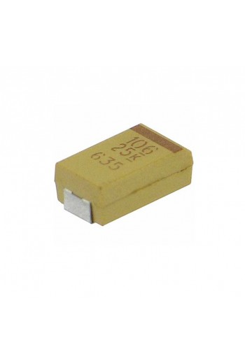 CT-10-25V-SMD Capacitor de Tantalio 10uF 25V SMD 2917 7.3x4.3mm T491D106K050AT