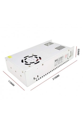 S-300-5 Fuente de Poder Conmutada 5V 60A 300W, Entrada 110-220VAC 260-135