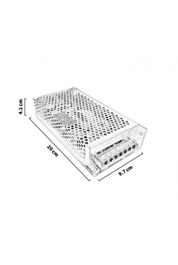 S-180-12 Fuente de Poder Conmutada 12V 15A 180W, Entrada 110-220VAC 260-134