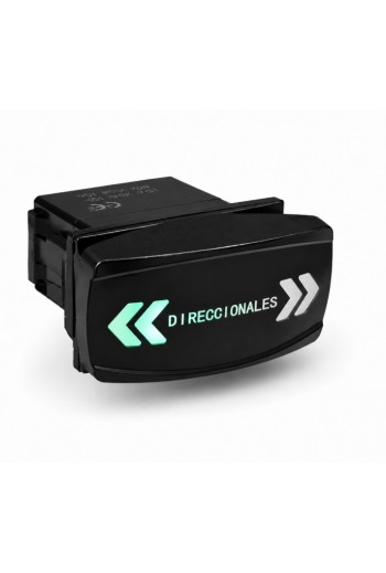 835-186 Interruptor Balancín para Direccionales, 3 Pasos, Iluminado Piloto 12-24V 20A