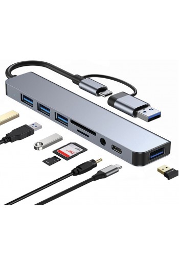 700-081 Adaptador Multipuerto USB Tipo C y USB 3.0