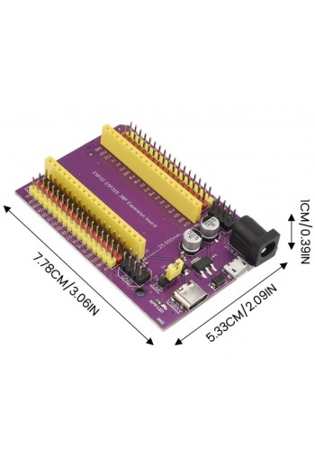 XS-611 Tarjeta de Expansión para ESP32 38 Pines, Puerto Tipo C