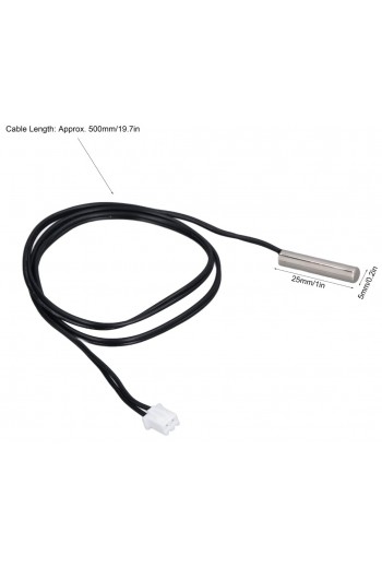 XS-614 Sensor Sonda NTC 10K para Termostato  -25ºC a 125ºC B3435