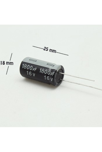 CE-1800-16V Capacitor Electrolítico 1800uF 16V 105C