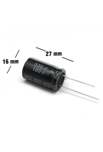 CE-330-100V Capacitor Electrolítico 330uF 100V 105C