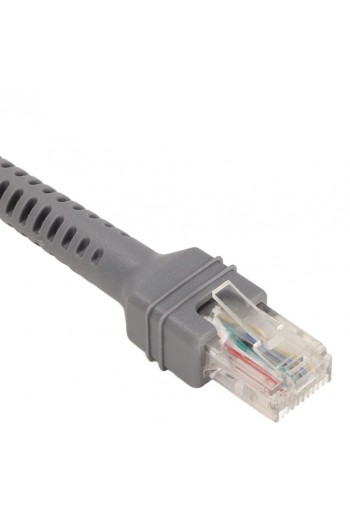 700-1012 Cable Serial RS232 DB9 a RJ45 para Escáner y Lector de Códigos de Barras, 2 m