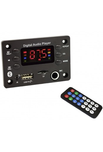 870-286 Módulo Reproductor MP3 Bluetooth USB MicroSD FM con Micrófono 6.3 mm