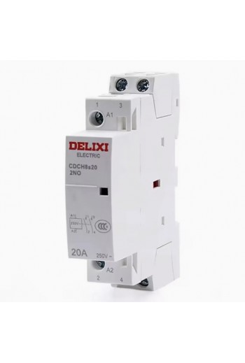 835-2100 Contactor Modular 25A 2P 2NO Bobina 230VAC para Riel DIN