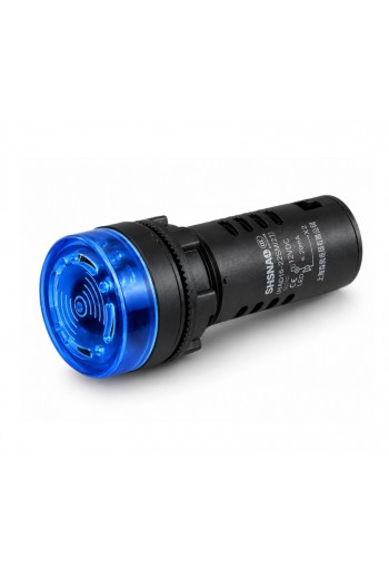 245-497 Indicador LED con Buzzer 12V para Panel 22mm