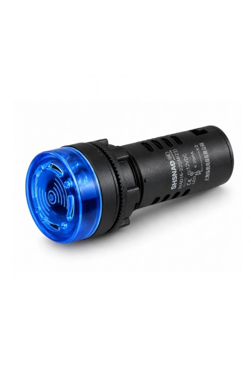245-497 Indicador LED con Buzzer 12V para Panel 22mm