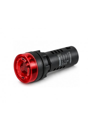 245-499 Indicador LED con Buzzer 12V para Panel 22mm