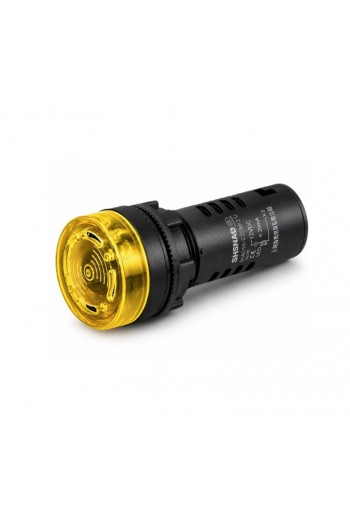 245-496 Indicador LED con Buzzer 12V para Panel 22mm
