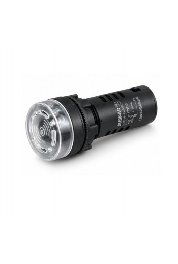 245-498 Indicador LED con Buzzer 12V para Panel 22mm