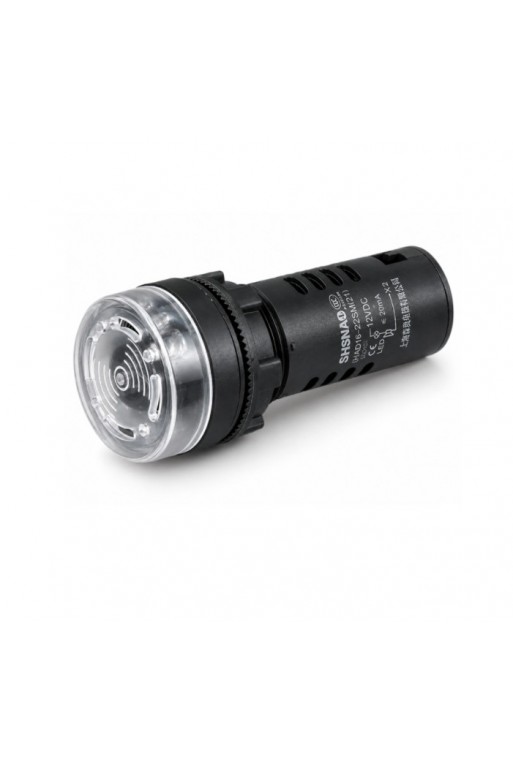 245-498 Indicador LED con Buzzer 12V para Panel 22mm