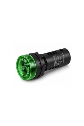 245-500 Indicador LED con Buzzer 12V para Panel 22mm