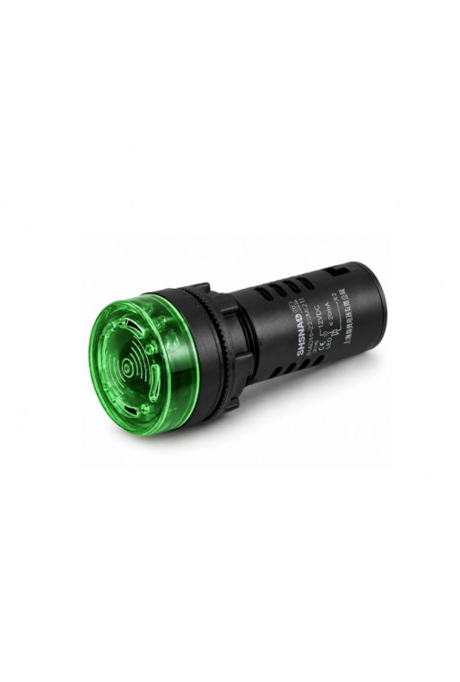245-500 Indicador LED con Buzzer 12V para Panel 22mm