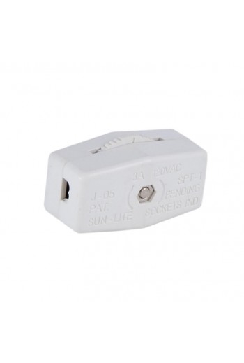 835-153 Interruptor de Paso para Cable de Lámpara ON-OFF 3A 120VAC