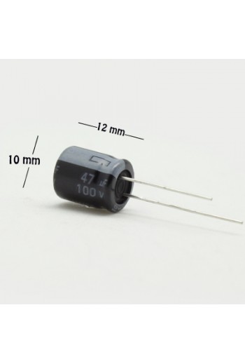 CE-47-100V Capacitor Electrolítico 47uF 100V 105C