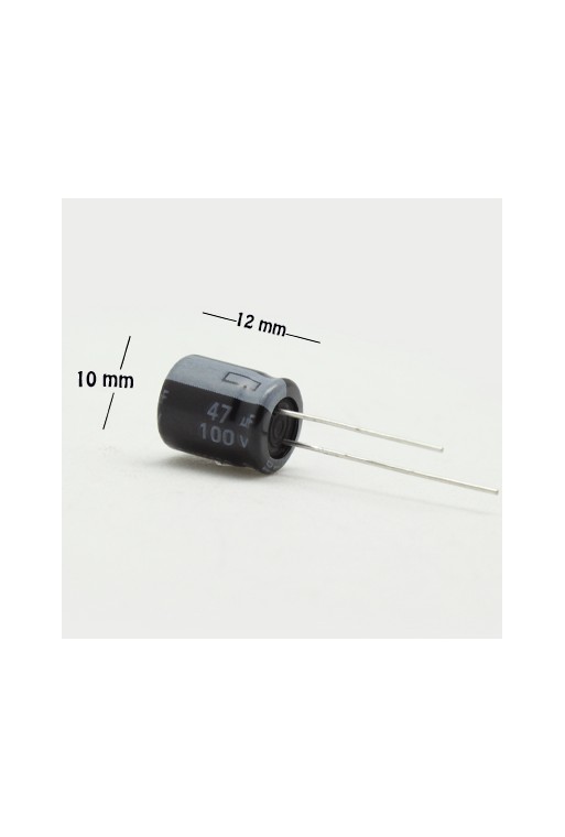 CE-47-100V Capacitor Electrolítico 47uF 100V 105C