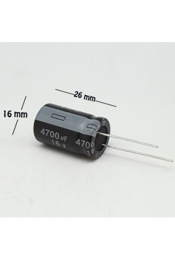 CE-4700-16V Capacitor Electrolítico 4700uF 16V 105C