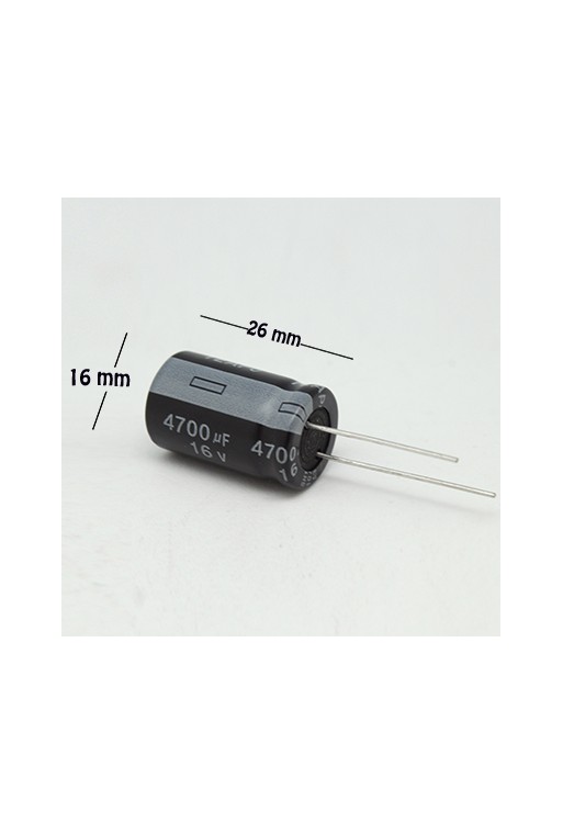 CE-4700-16V Capacitor Electrolítico 4700uF 16V 105C
