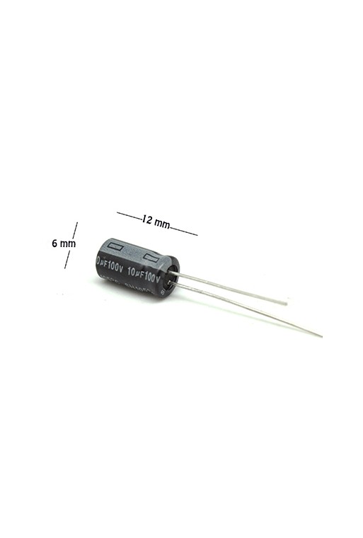 CE-10-100V Capacitor Electrolítico 10uF 100V 105C
