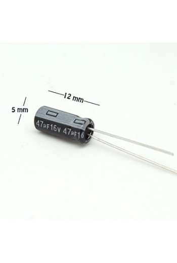 CE-47-16V Capacitor Electrolítico 47uF 16V 105C