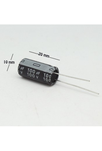 CE-100-100V Capacitor Electrolítico 100uF 100V 105C