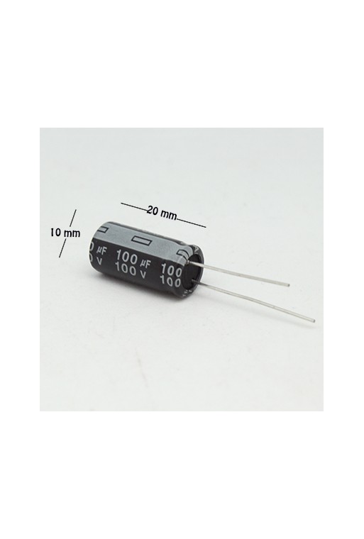 CE-100-100V Capacitor Electrolítico 100uF 100V 105C