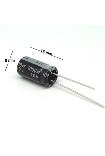 CE-1000-10V  Capacitor Electrolítico 1000uF 10V 105C