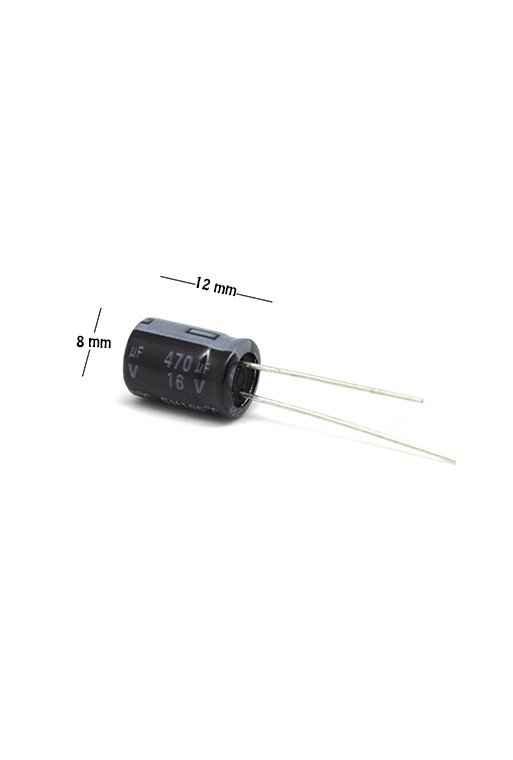 CE-470-16V Capacitor Electrolítico 470uF 16V 105C