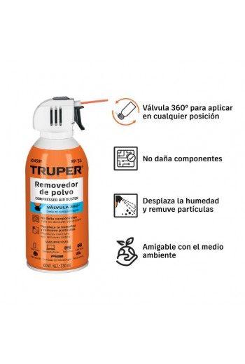 RP-33 Removedor de Polvo Aire Comprimido 330ml para Electrónica 104591