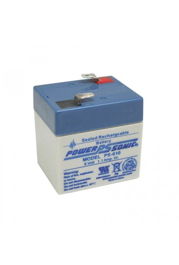PS-610 Batería Recargable Sellada AGM 6V 1Ah Terminal F1 PS610