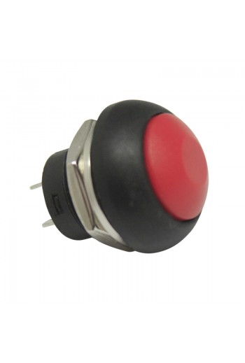 835-317 Botón Pulsador Momentáneo PBS-33B Normalmente Abierto 3A 125VAC Rojo