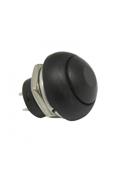 835-315 Botón Pulsador Momentáneo PBS-33B Normalmente Abierto 3A 125VAC Negro