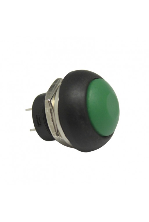 835-316 Botón Pulsador Momentáneo PBS-33B Normalmente Abierto 3A 125VAC Verde