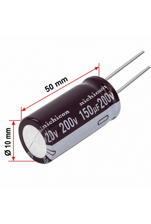 CE-150-200V Capacitor Electrolítico 150uF 200V 105C