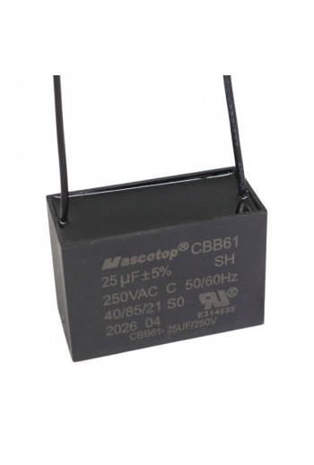 SV-25 Capacitor de Marcha Arranque CBB61 25uF 250VAC para Motor y Ventilador